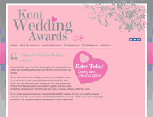 Tablet Screenshot of kentweddingawards.co.uk